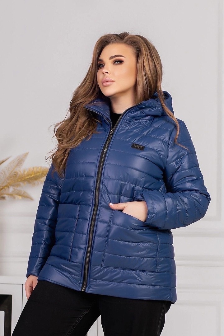 

Женская Куртка деми Fashion FT Батал Синяя р. 015442, Женская Куртка деми Fashion FT Батал Синяя р.56-58 015442