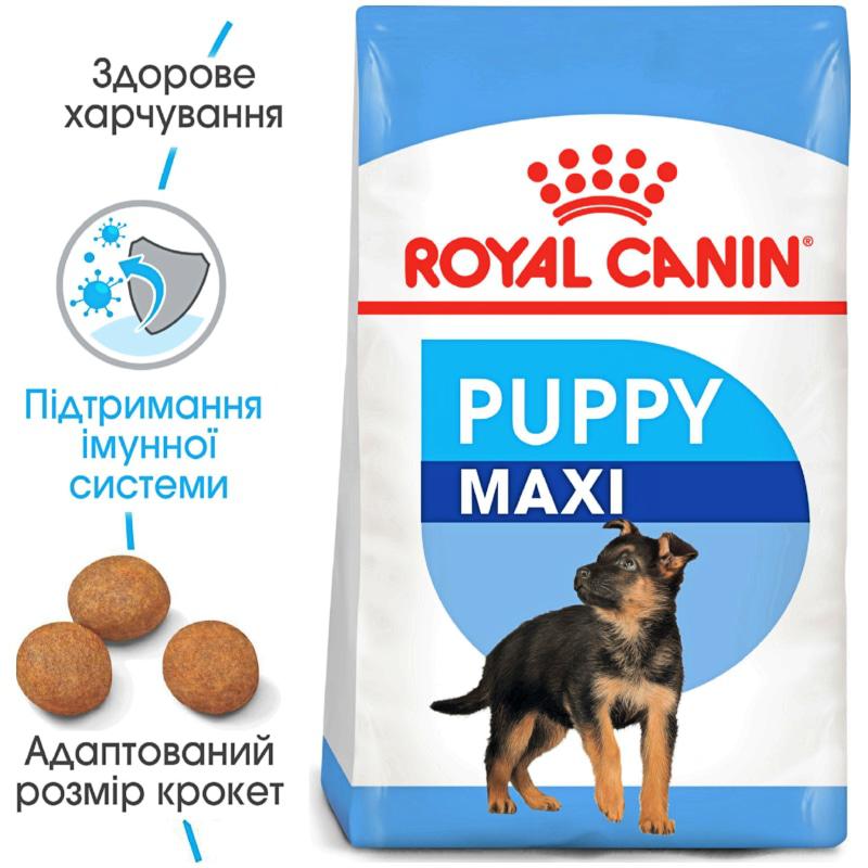 

Сухой корм для щенков Royal Canin Maxi Puppy 15 кг (3182550402163)