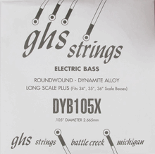 

Одиночная струна для бас-гитары GHS STRINGS DYB105X