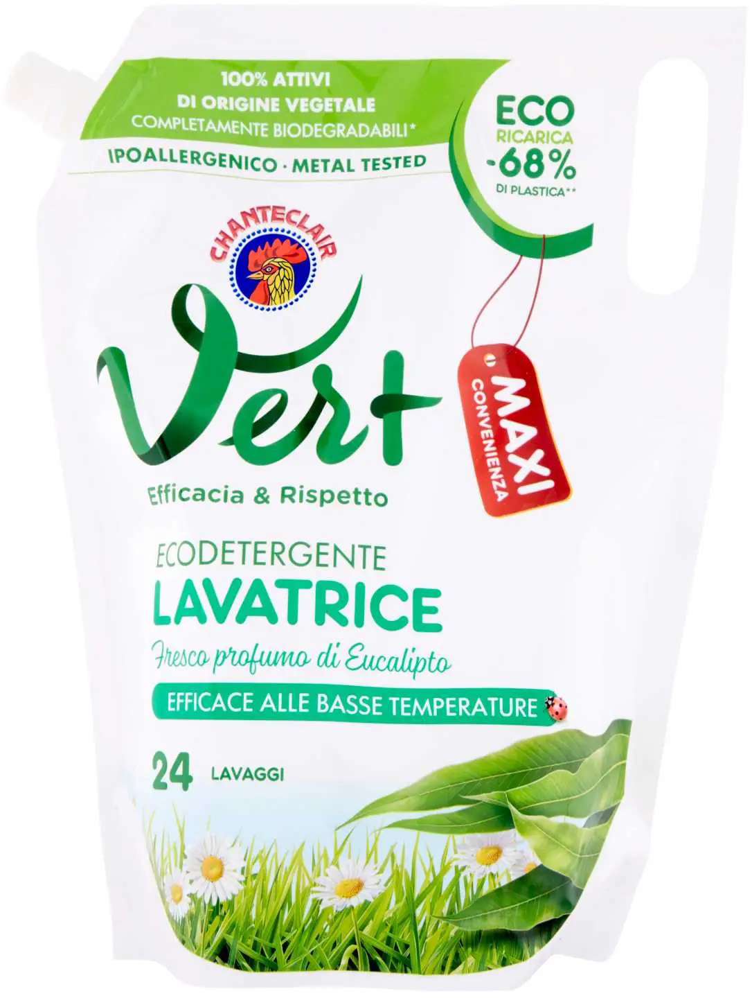 

Средство для стирки ChanteClair с запахом эвкалипта Vert 1224 мл