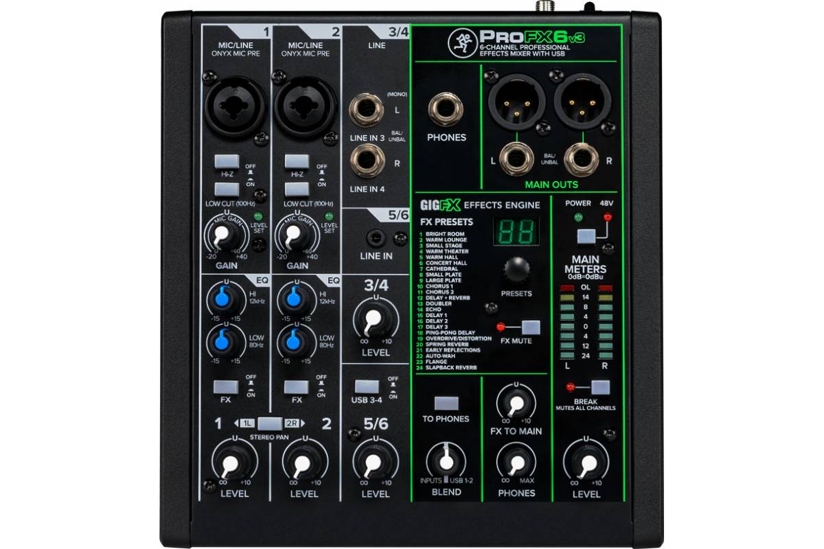 

Микшерный пульт Mackie PROFX6V3