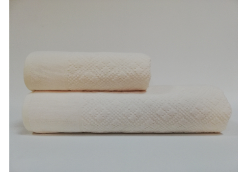 

Набор полотенец Class Clerica Cream 50x90+90x150 Кремовый