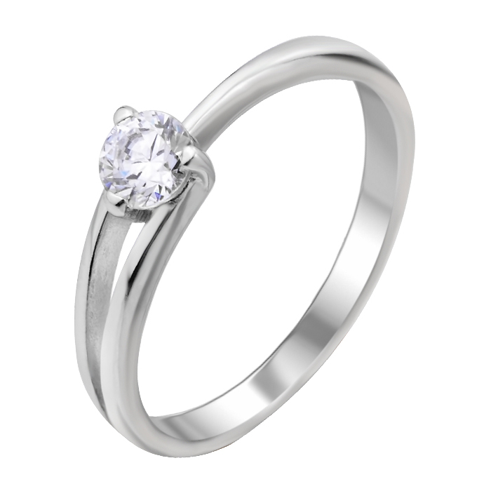 

Серебряное кольцо с фианитом S Zirconia 000103121 17.5 размера