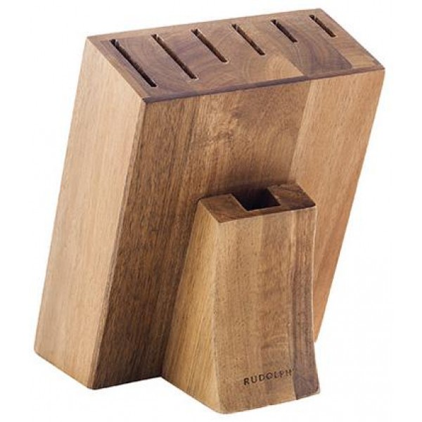 

Колода-подставка для ножей Bergner Dark Wood деревянная, 7 секций