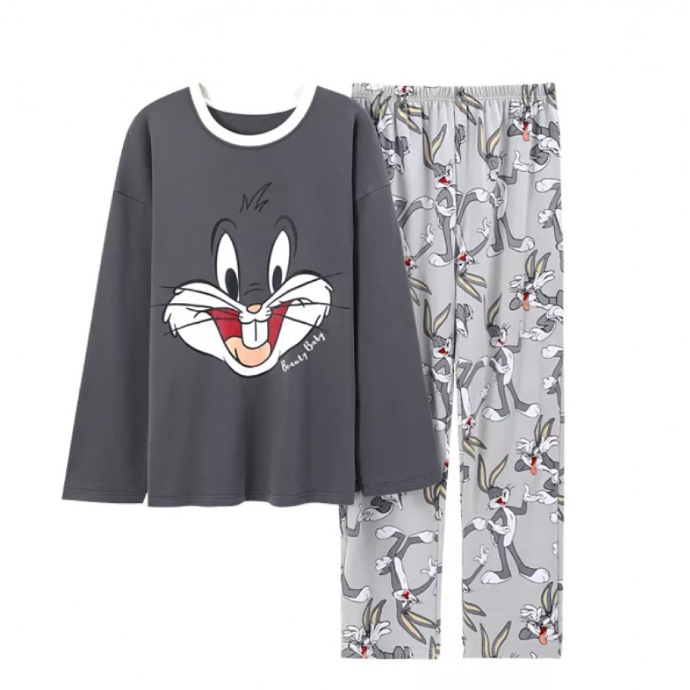 

Хлопковая пижама для женщин с принтом Багз Банни  1234_13-51, Хлопковая пижама для женщин с принтом Багз Банни 2XL 1234_13-51