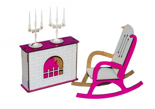 

Гостинная (бело-розовая) Danko Toys Б38