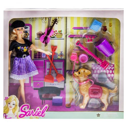 

Кукла-скрипачка с собачкой Baby-Toy "Sariel" 7726-A1