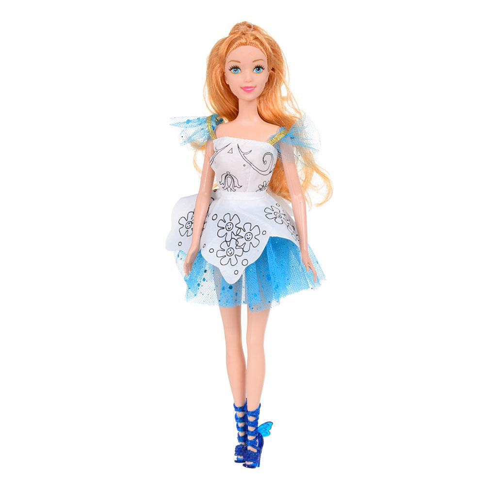 

Кукла в платье - расскраске Baby-Toy BLD169