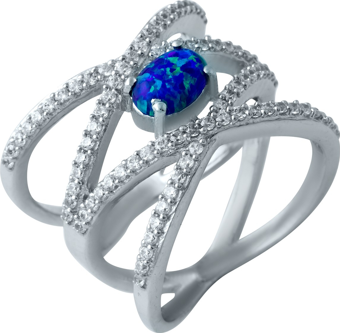 

Серебряное кольцо SilverBreeze с опалом 1921500 17.5 размер, 17.5 размер