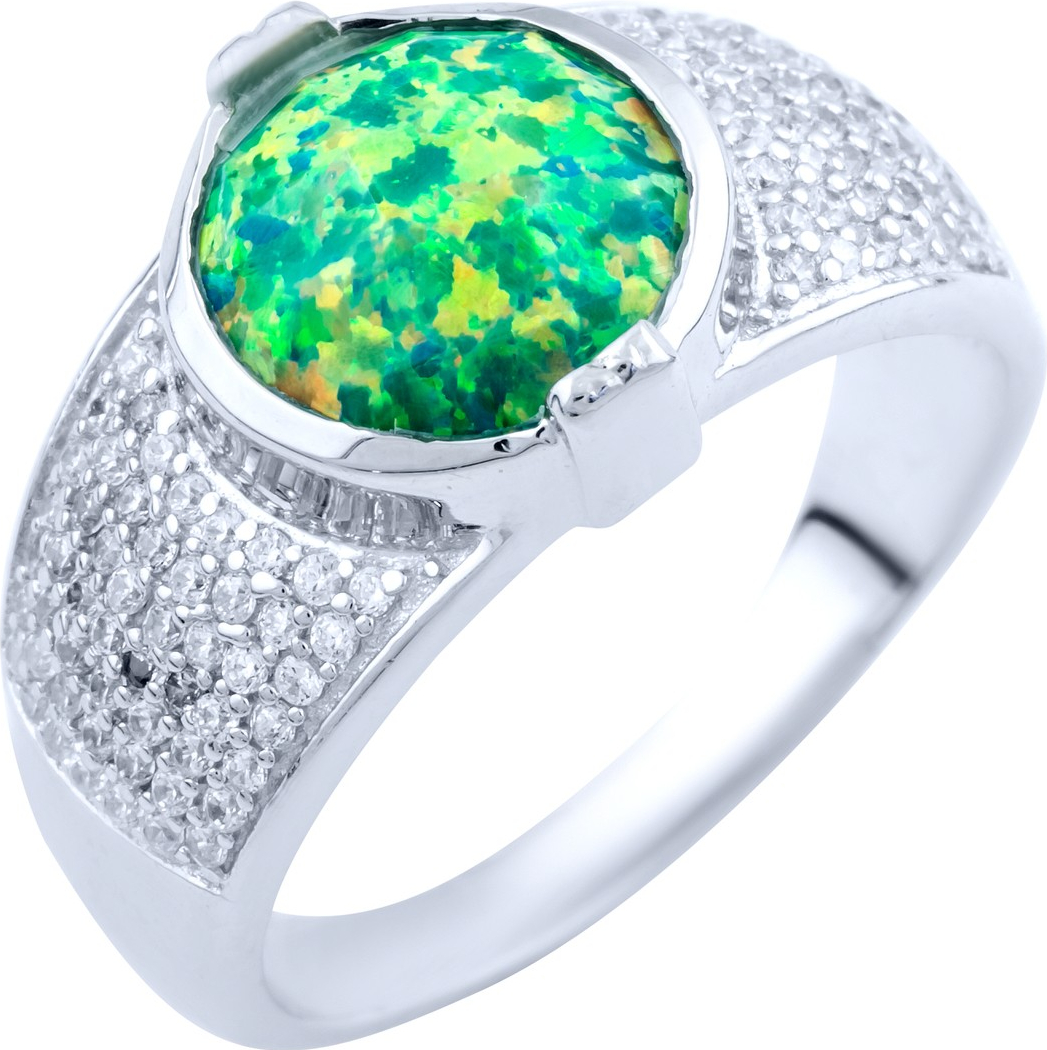 

Серебряное кольцо SilverBreeze с опалом 1837528 17.5 размер, 17.5 размер
