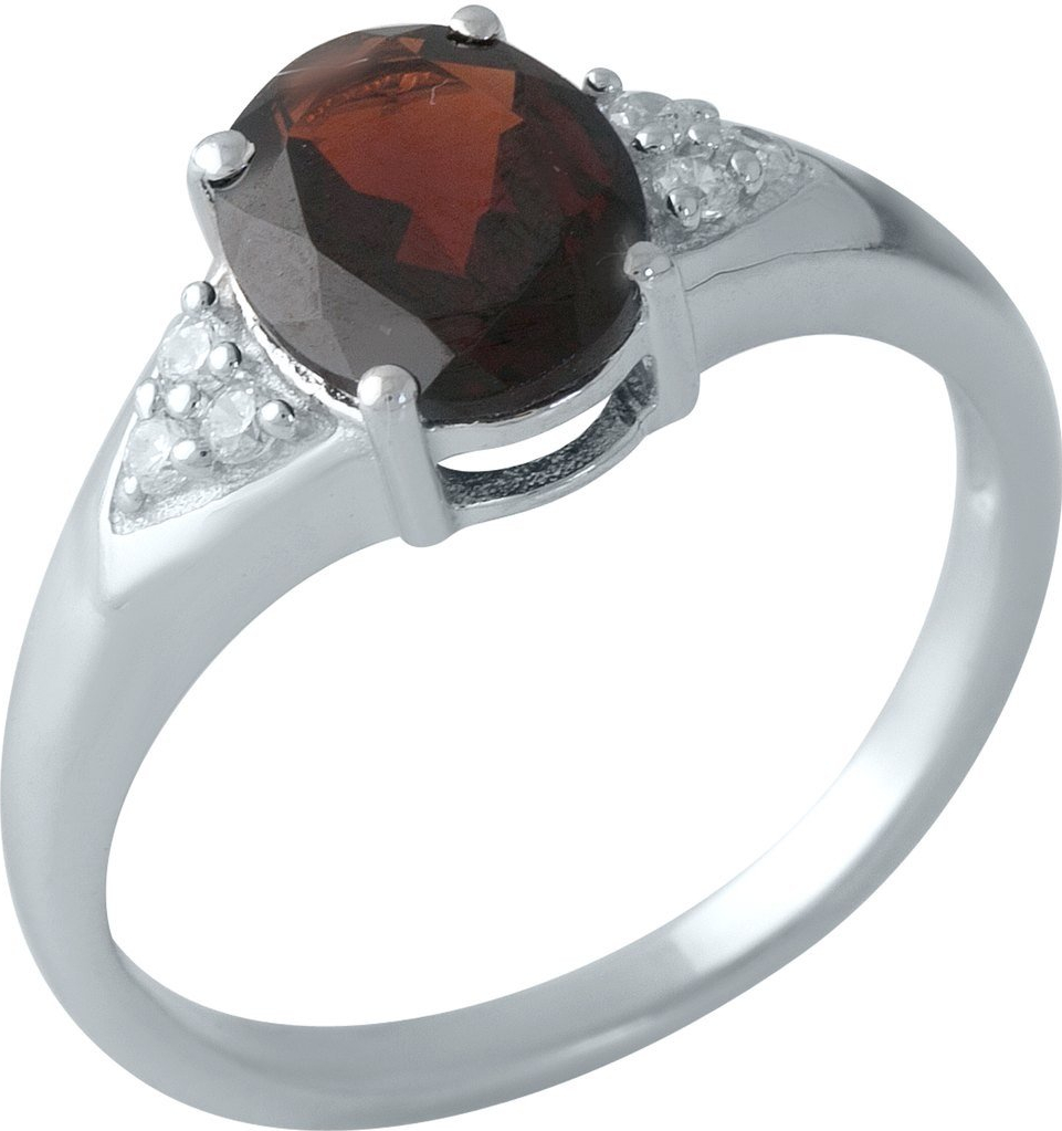 

Серебряное кольцо SilverBreeze с натуральным гранатом 1995778 17 размер, 17 размер