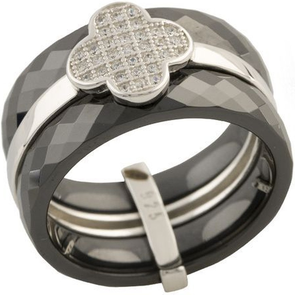 

Серебряное кольцо SilverBreeze с керамикой 1150757 19 размер, 19 размер