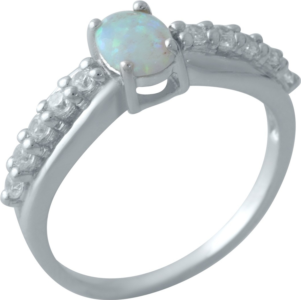 

Серебряное кольцо SilverBreeze с опалом 2009382 18.5 размер, 18.5 размер