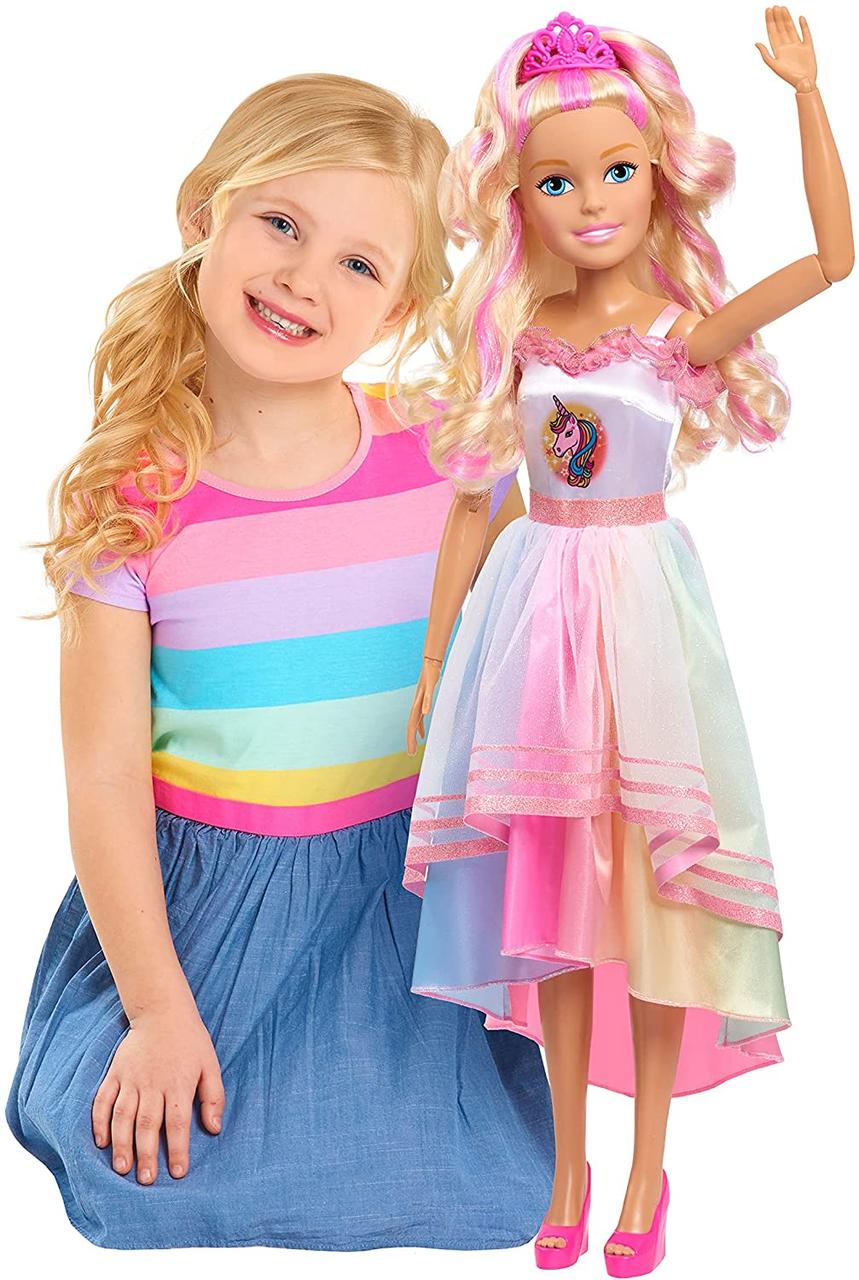 

Большая шарнирная Кукла Барби Принцесса 70 см вечеринка Barbie Mattel 63561