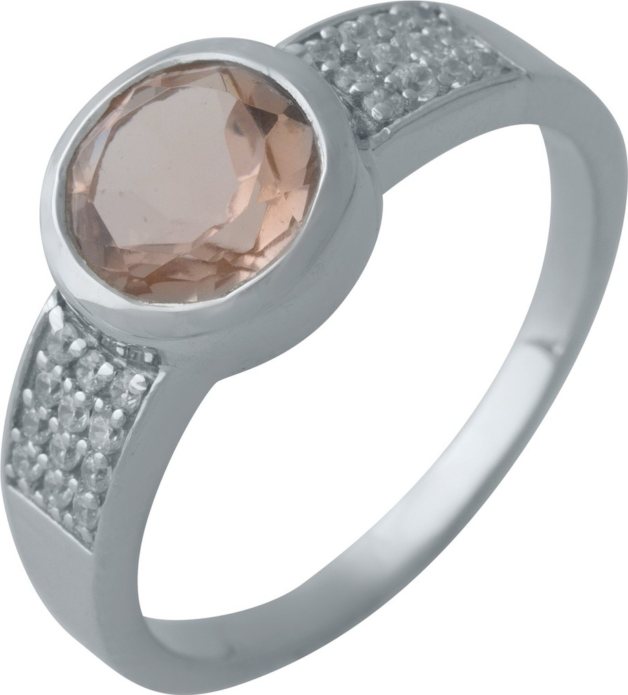 

Серебряное кольцо SilverBreeze с морганитом nano 2003625 17 размер, 17 размер