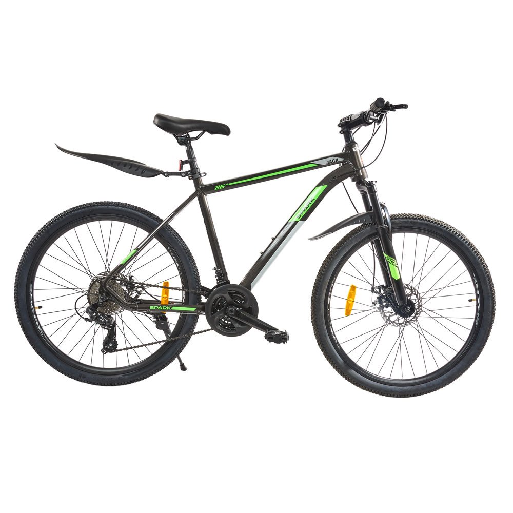 

Велосипед SPARK JACK 26-Al-19-AML-D Shimano (Серый с зеленым)