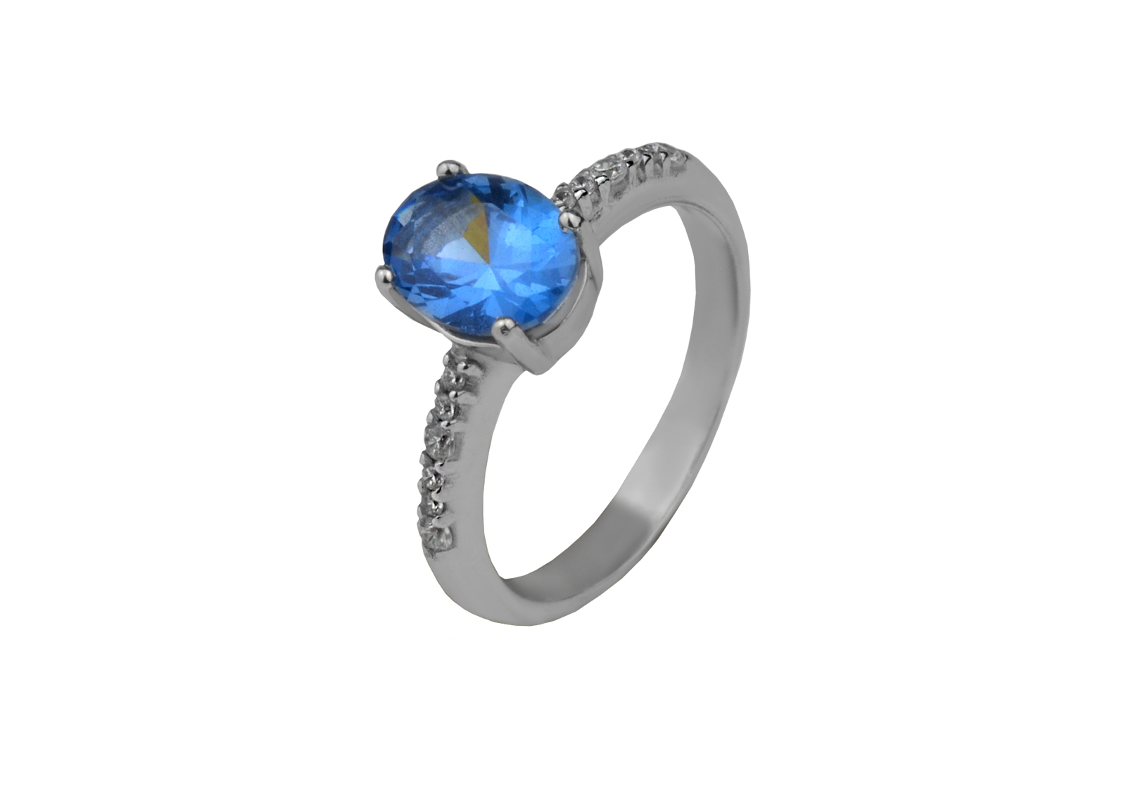 

Кольцо серебряное с кварцем London blue Красочность 1339/1р QLB, 16 размер