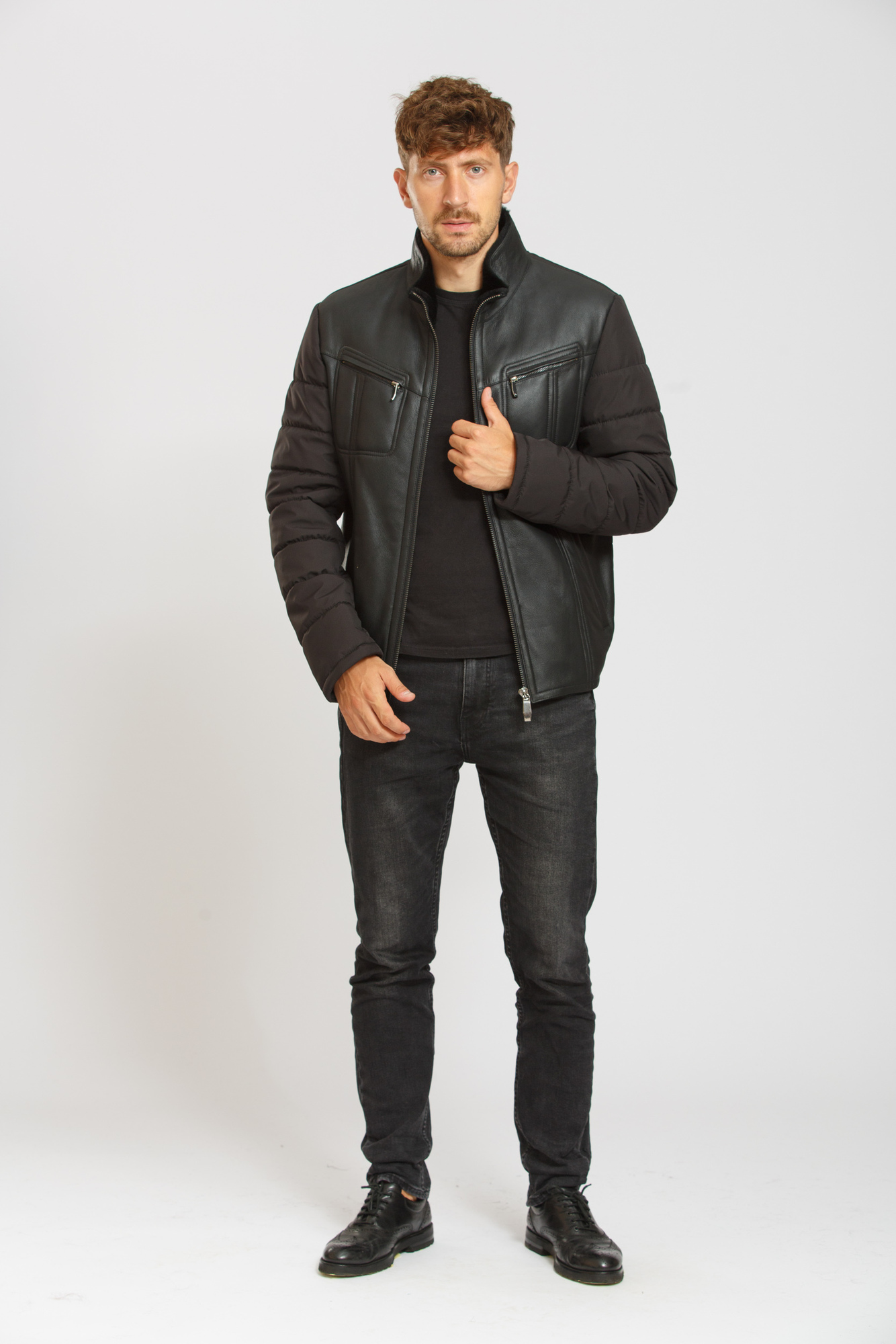 

Куртка - дубленка CVK Brand  Черный (21-21465, Куртка - дубленка CVK Brand 50 Черный (21-21465)