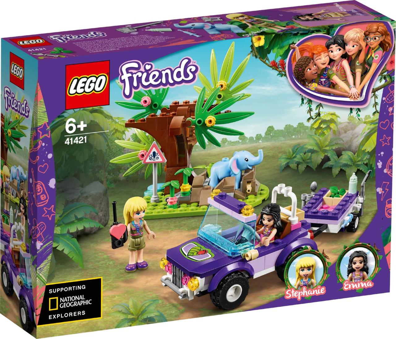 

Lego Friends Джунгли: спасение слонёнка 41421