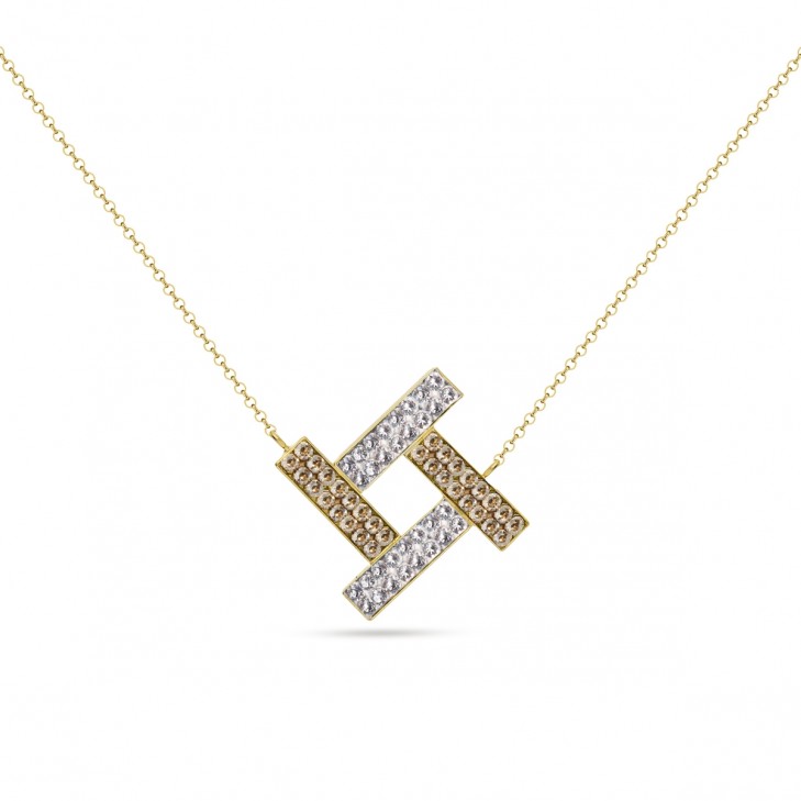 

Серебряный кулон c цепочкой SPARK Sol со Swarovski модели NGFMP4GSC
