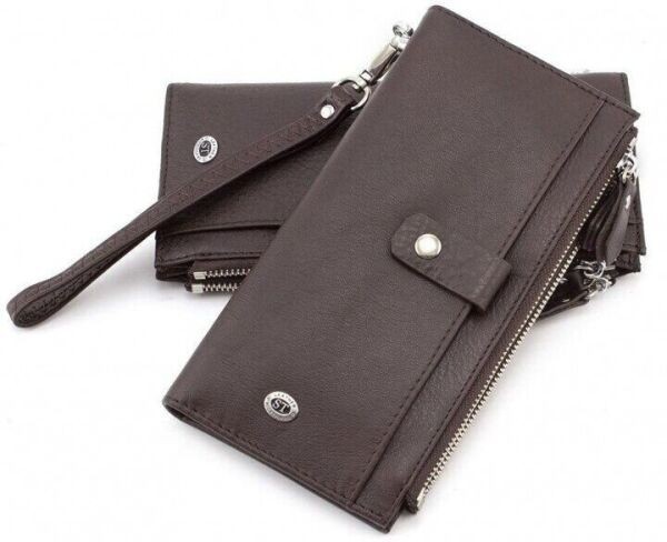 

Женский кошелек кожаный ST Leather Accessories ST420 Coffee 4-5057