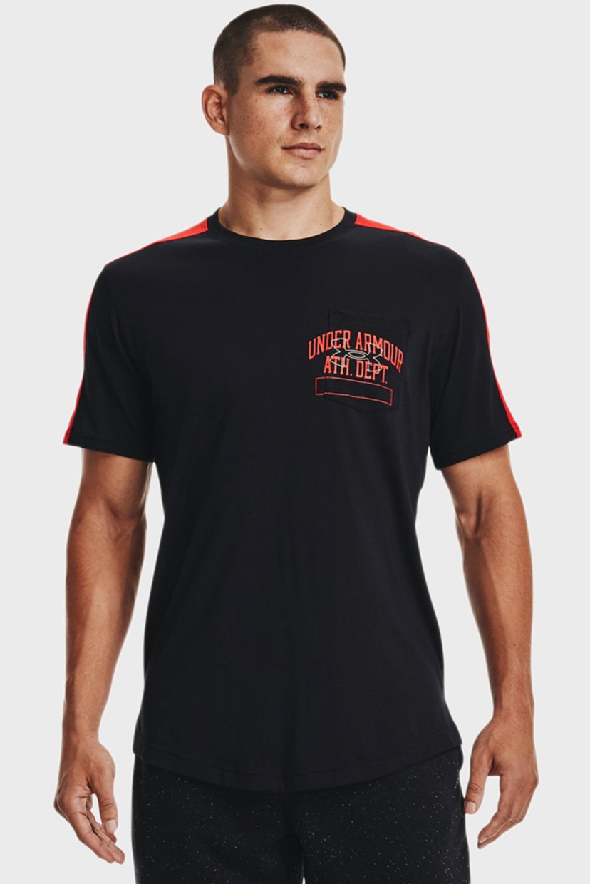 

Мужская черная футболка UA Athletic Dept Pocket Tee Under Armour  1370979-001, Мужская черная футболка UA Athletic Dept Pocket Tee Under Armour XL 1370979-001