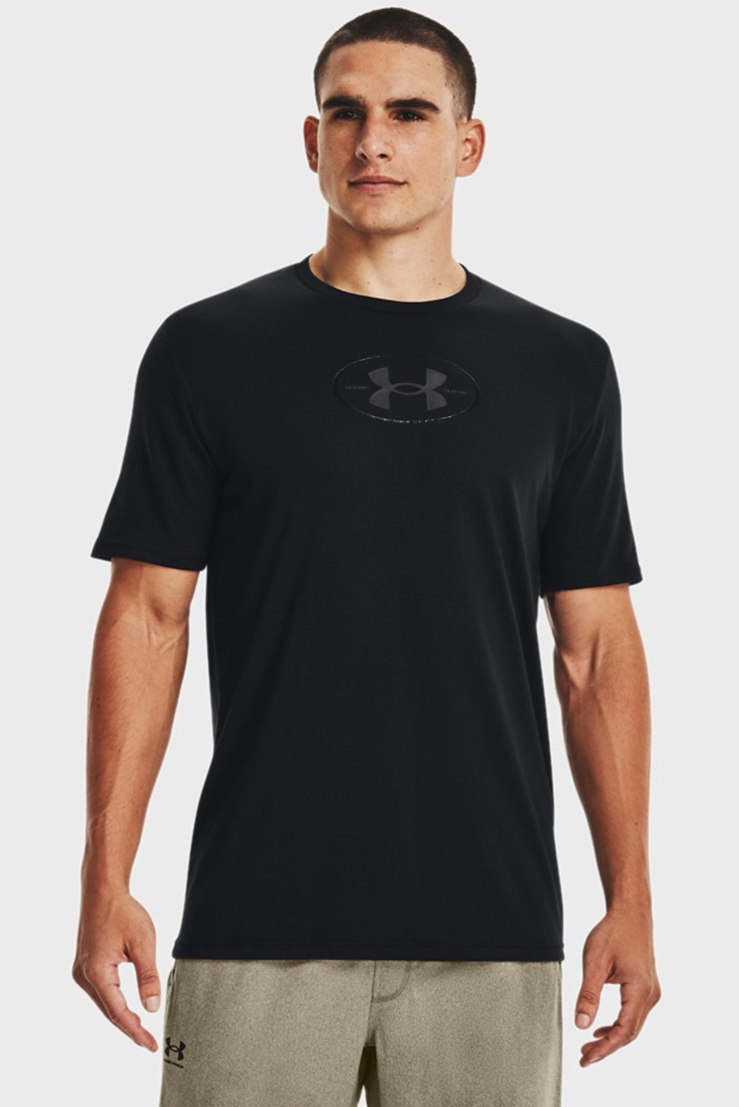 

Мужская черная футболка UA ARMOUR REPEAT SS Under Armour XXL 1371264-001