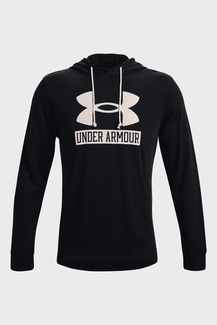 

Мужское черное худи UA Rival Terry Logo Hoodie Under Armour XXL 1370390-001