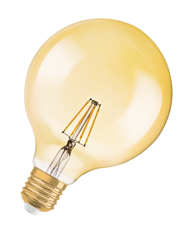 

Светодиодная лампа Osram 6,5W 650 lm 2400K E27 Globe (4058075808997d) Осрам