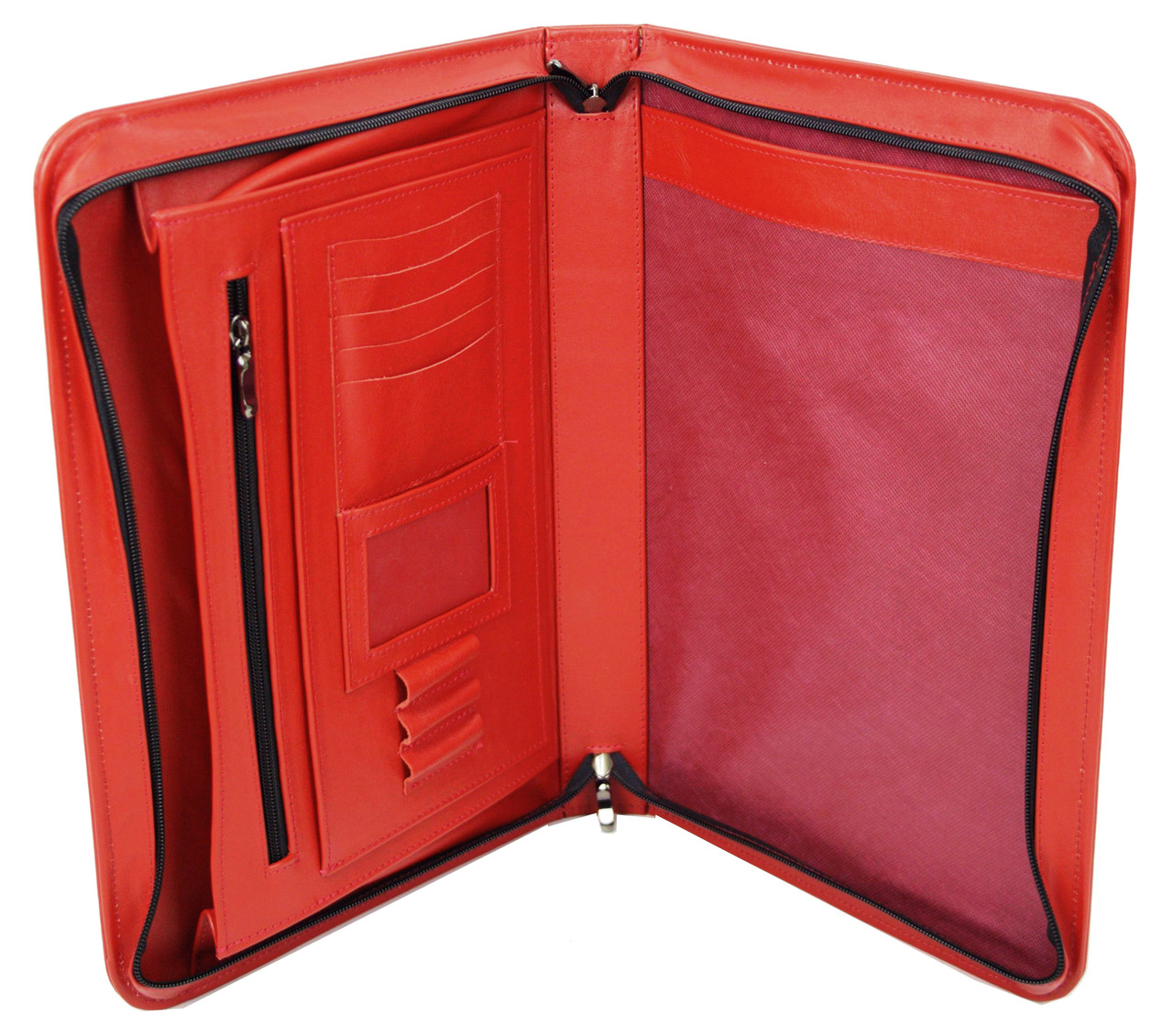 

Женская кожаная деловая папка 39х26,5х5,5 см Portfolio Красный (2000001601174)