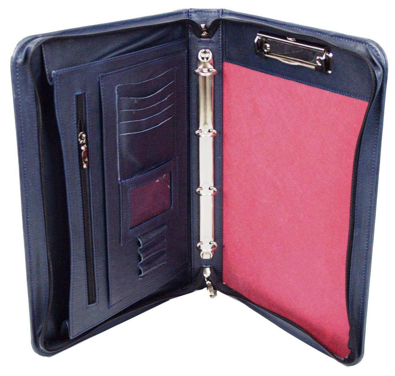 

Мужская кожаная деловая папка 39х26,5х5,5 см Portfolio Синий (2000001601099)