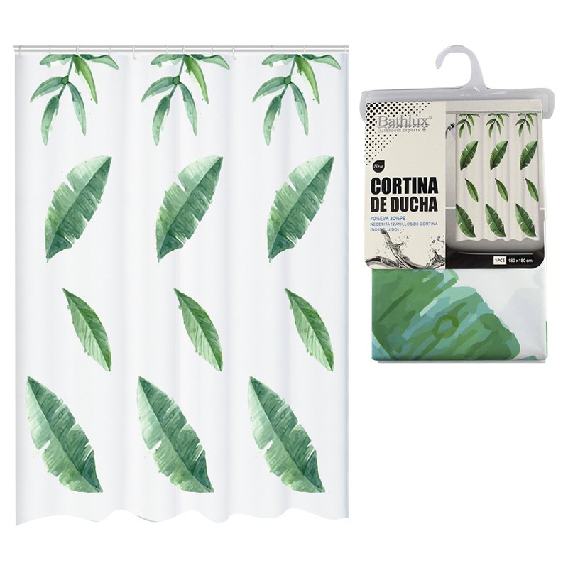 

Занавеска в ванную Bathlux Green Leaves 60527 R132638