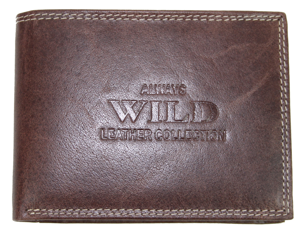 

Мужское кожаное портмоне 12,5х9,5х3 см Always Wild Коричневый