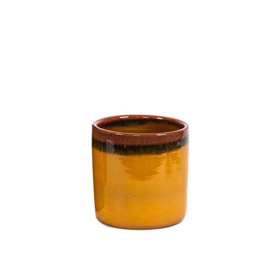 

Кашпо Decocandle керамика h21 d18 желтый