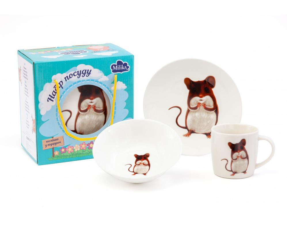 

Набор посуды для завтрака Milika Cute Hamster 3 предмета (M0690-KS-2005)