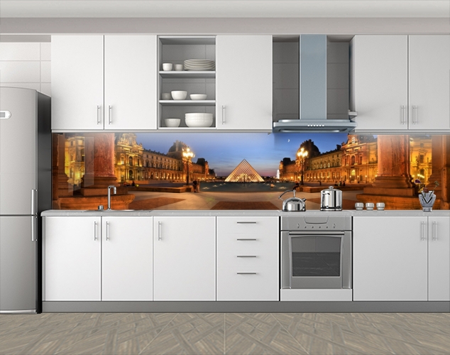 

Кухонный фартук на самоклеящейся пленке с фотопечатью, Париж 60 x 300 см с защитной ламинацией