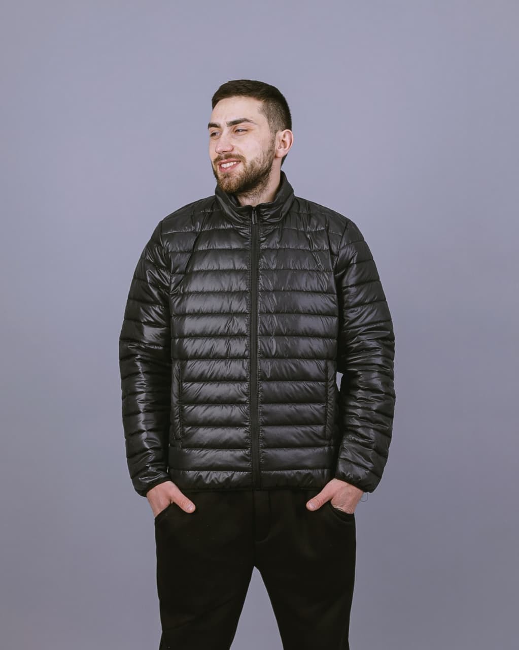 

Мужская куртка стеганая демисезонная Spring  черная, Мужская куртка стеганая демисезонная Spring 3XL черная