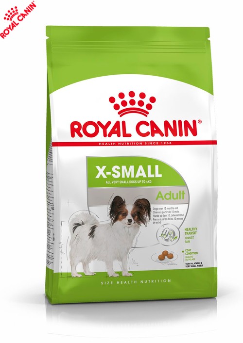 

Сухой полнорационный корм Royal Canin X-Small Adult - сухой корм для взрослых собак миниатюрных пород от 10 мес. до 8 лет 1.5 кг (1003005)