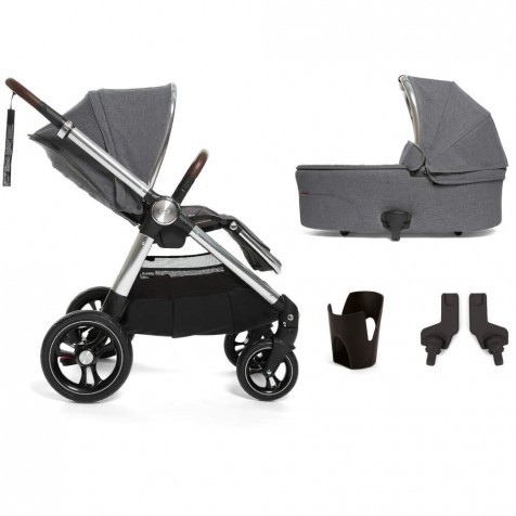 

Универсальная коляска 2 в 1 Mamas&Papas Ocarro Grey mist + дождевик + адаптер