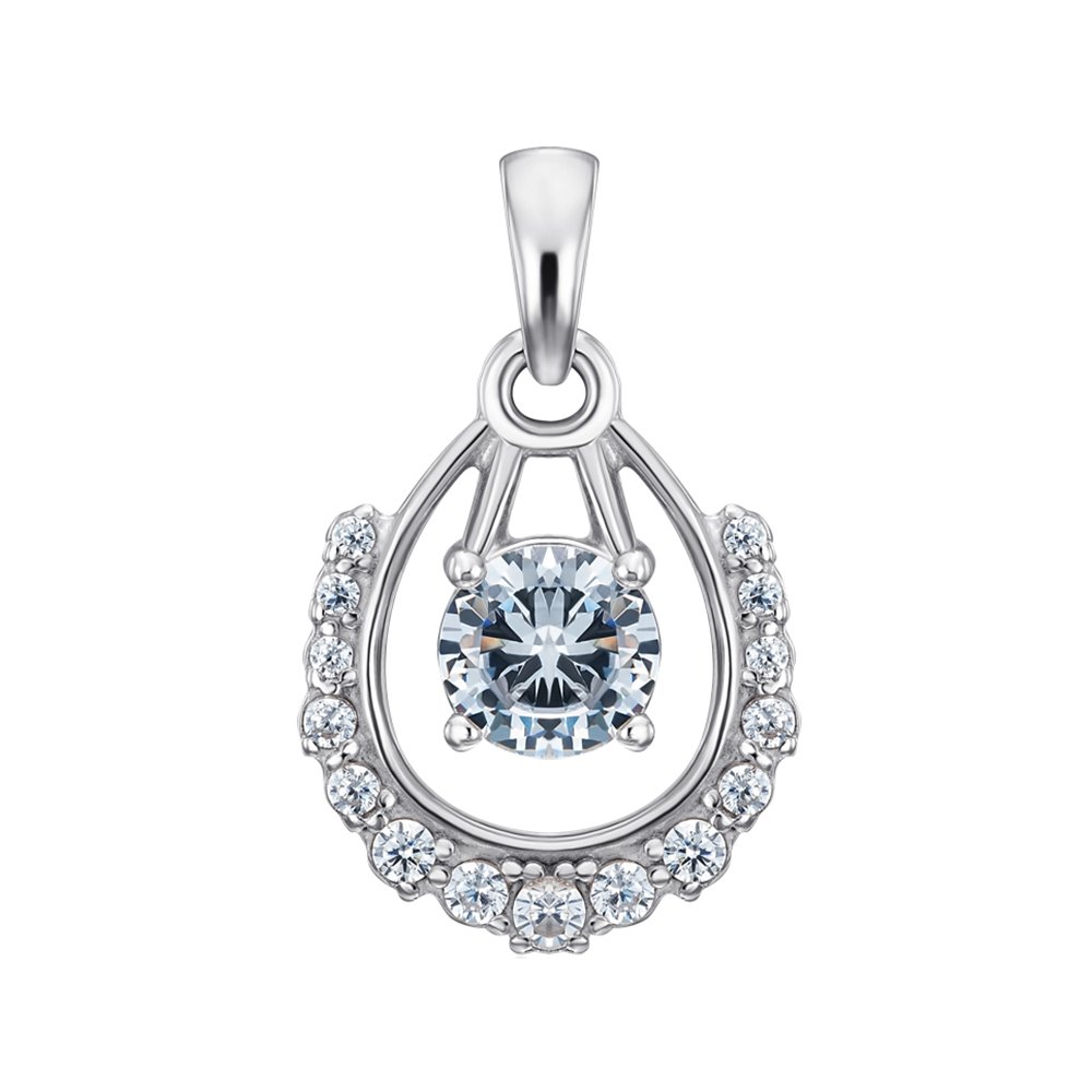 

Серебряная подвеска с фианитами 000151331