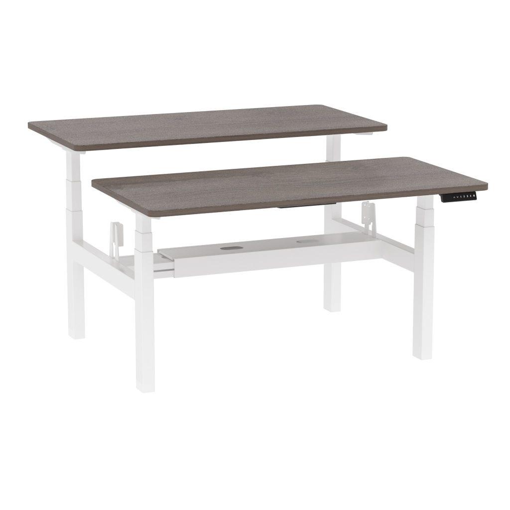 

Регулируемый стол Monotable Flex Duo White (столешница дуб темный)