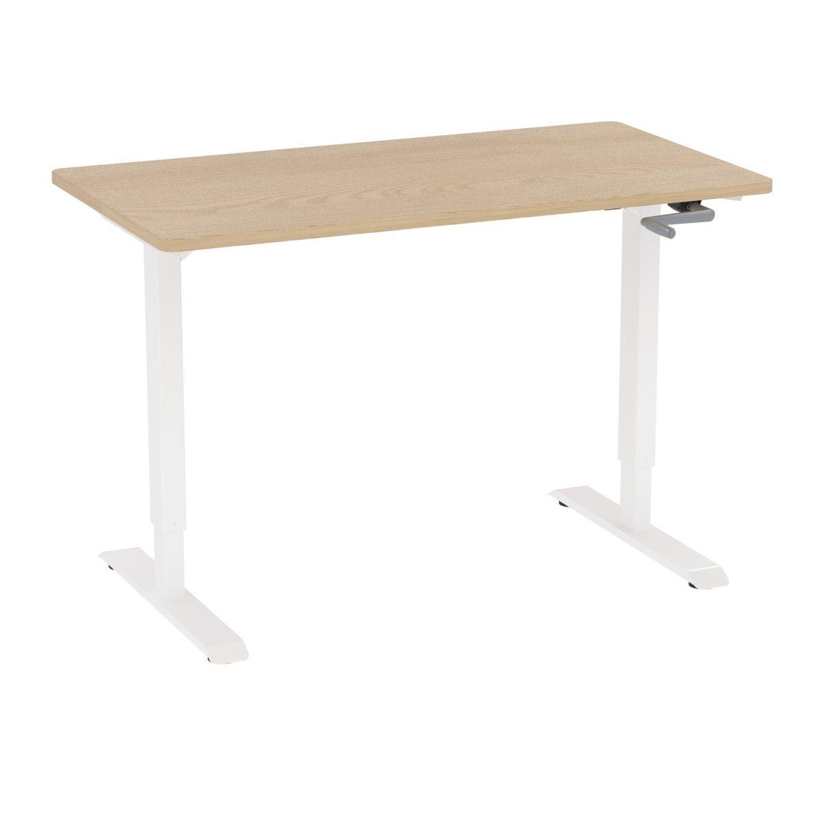 

Регулируемый стол Monotable Manual White (столешница дуб светлый)