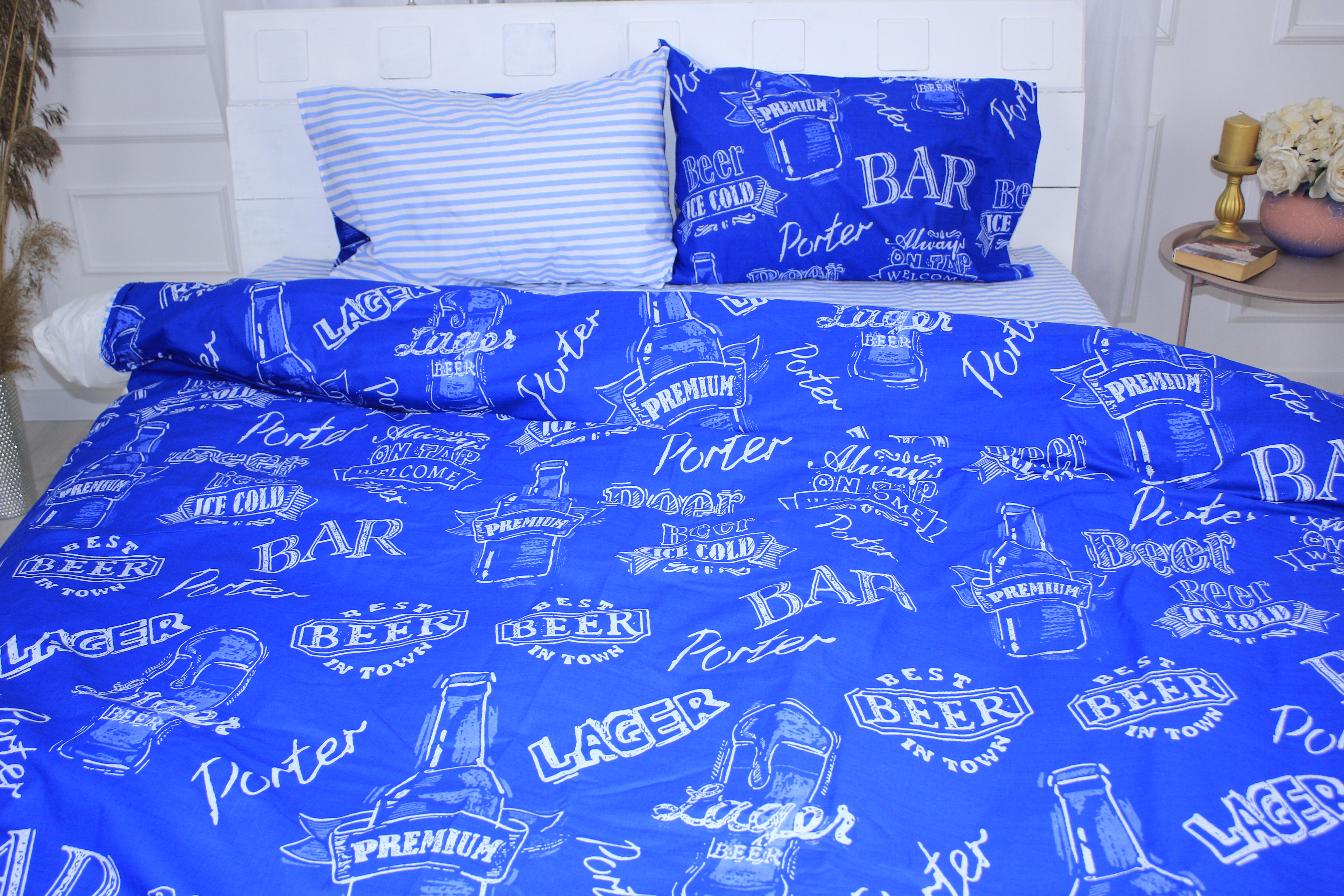 

Комплект постельного белья MirSon Бязь Ranforce Elite 17-0508 Beer Bar King Size