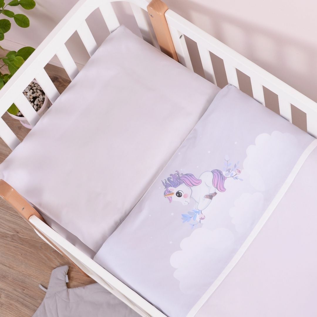 

Сменная постель в кроватку Baby Veres Unicorn love 3 единицы