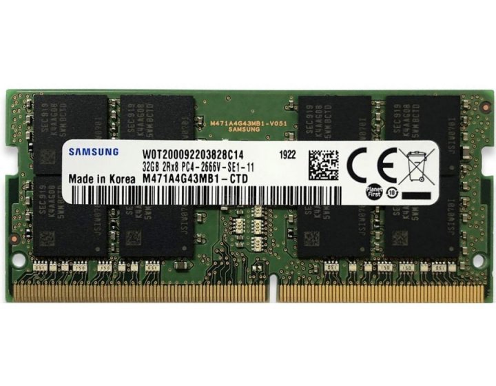 

Оперативная память Samsung 32GB DDR4 (M474A4G43MB1CTD)