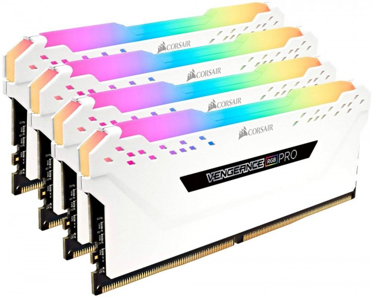 

Оперативная память Corsair Vengeance RGB Pro White 32GB (4x8GB) DDR4 3600MHz CL18 (CMW32GX4M4C3600C18W)