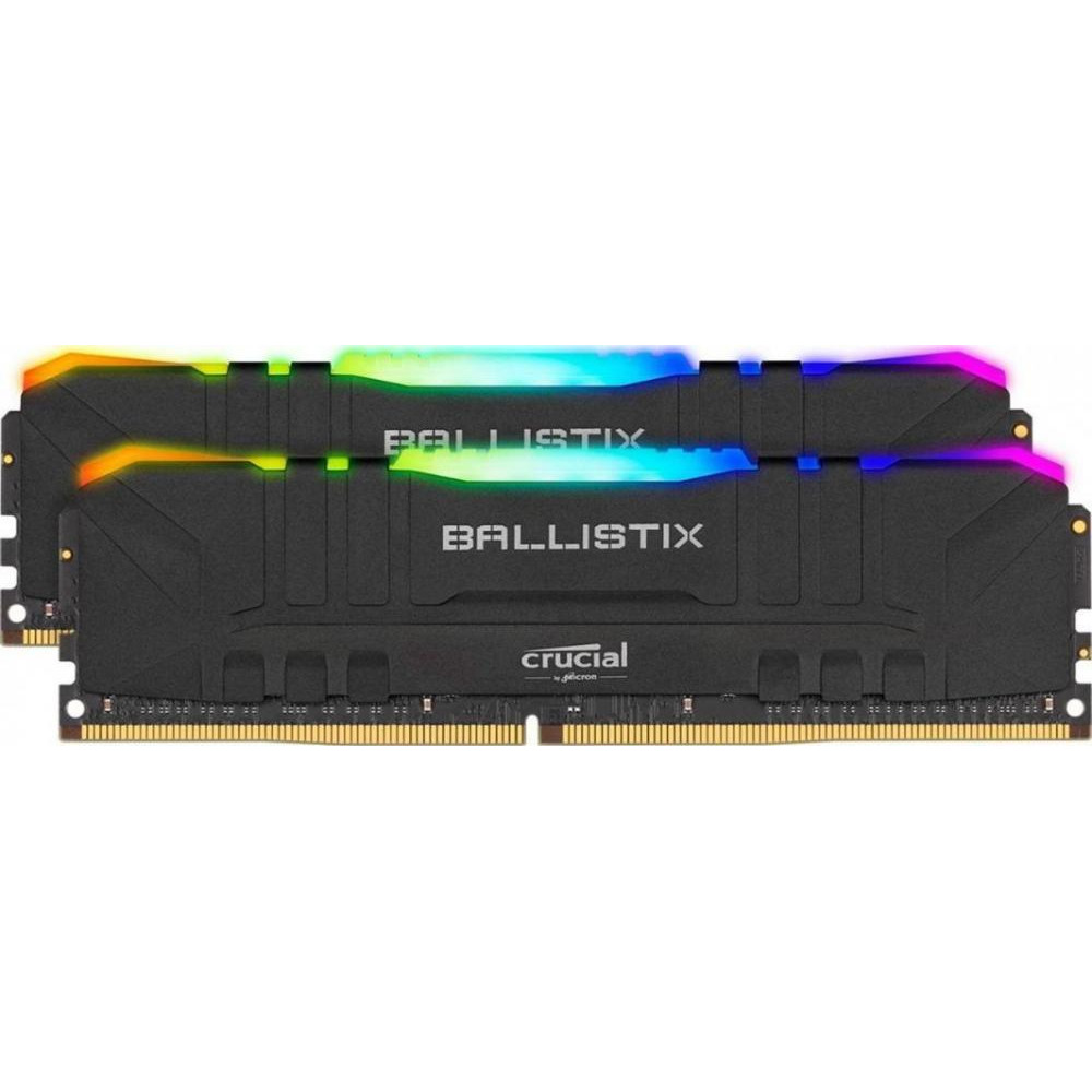 

Оперативная память Crucial BallistiX RGB Black 64GB (2x32GB) DDR4 3200MHz CL16 (BL2K32G32C16U4BL)