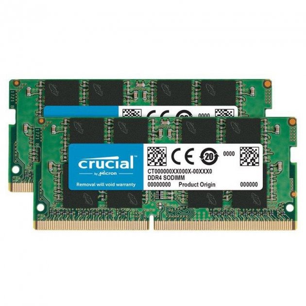 

Оперативная память Crucial 64GB (2x32 GB) SO-DIMM DDR4 (CT2K32G4SFD832A)