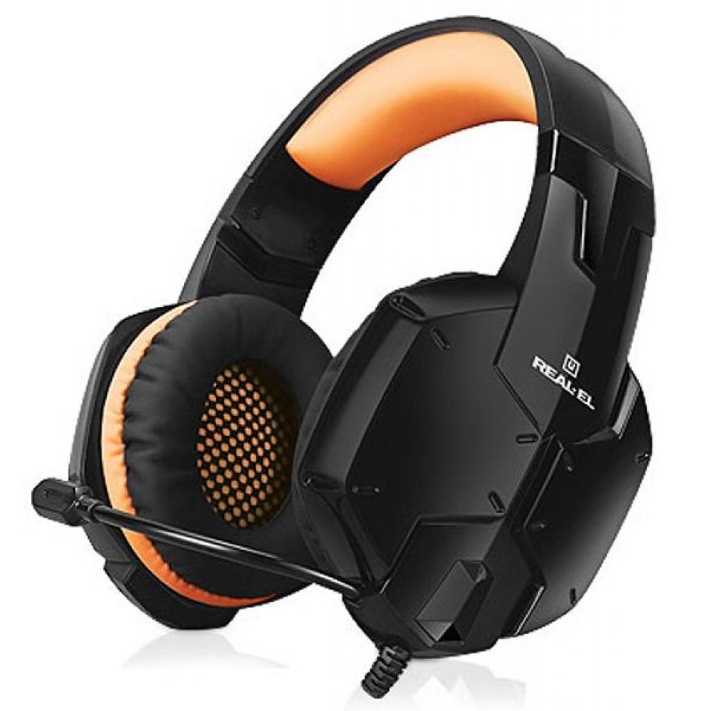 

Наушники REAL-EL GDX-7700 SURROUND 7.1 black-orange