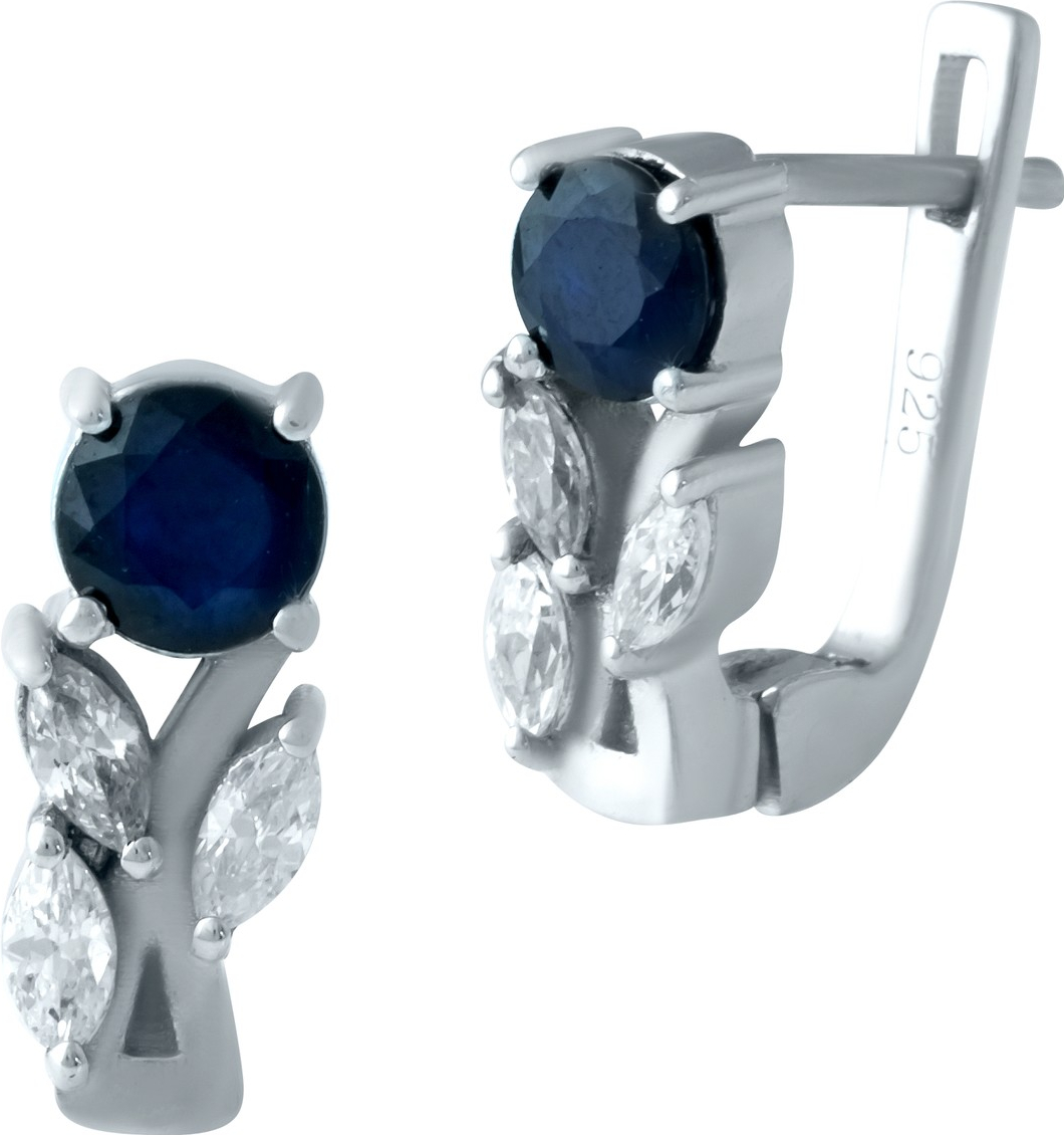 

Серебряные серьги SilverBreeze с натуральным сапфиром 1938942, размер